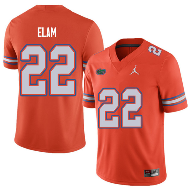 Jordan Brand Men #22 Matt Elam Florida Gators College Football Jerseys Sale-Orange - Click Image to Close